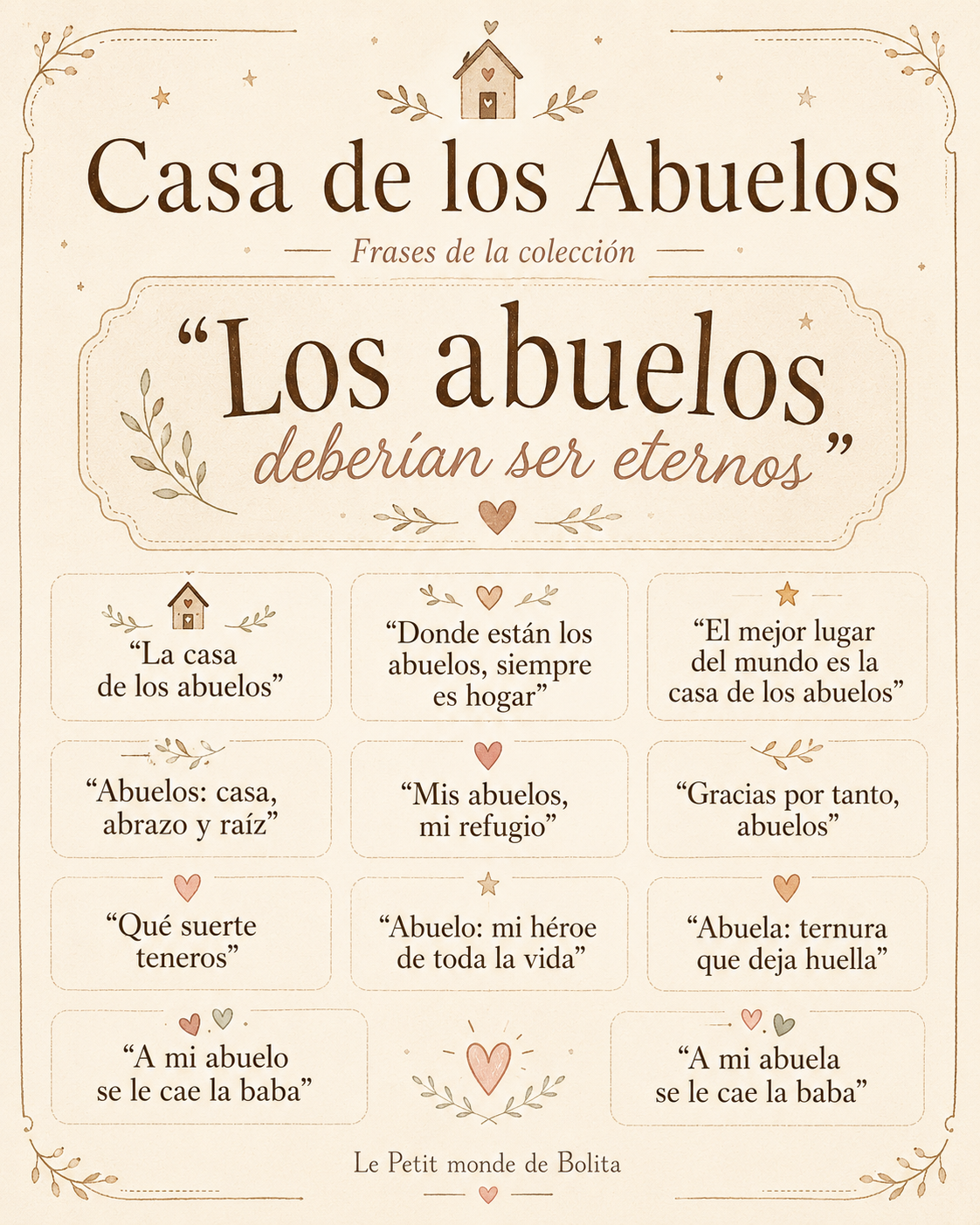 Marcos personalizados para abuelos