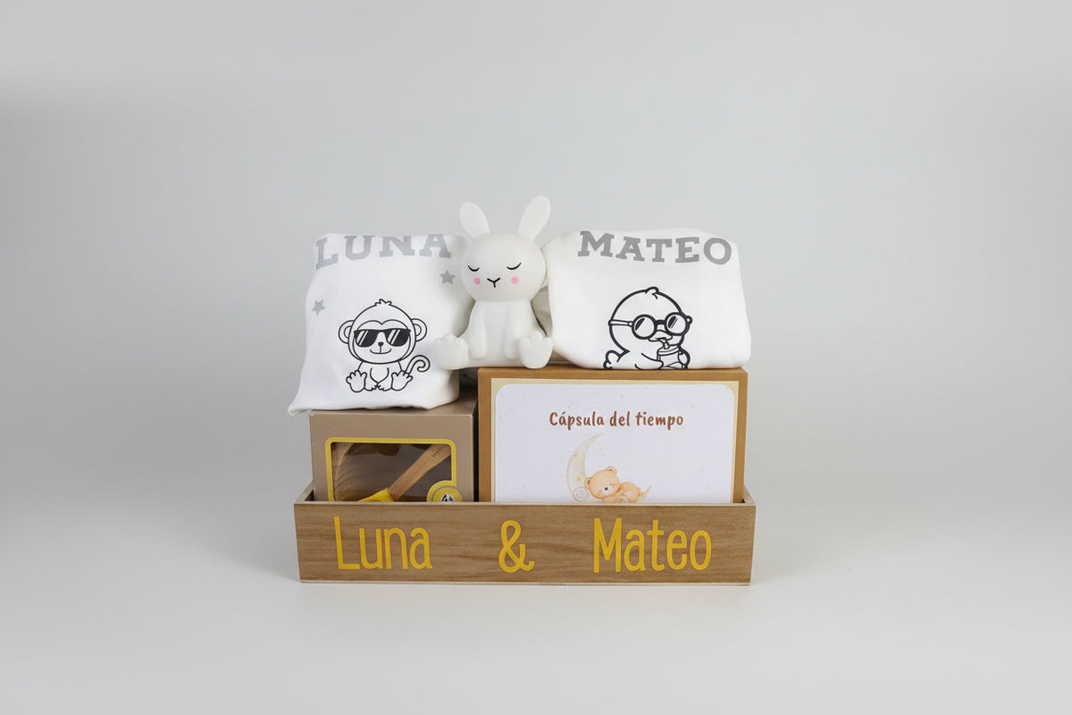Cesta regalo personalizada bebé