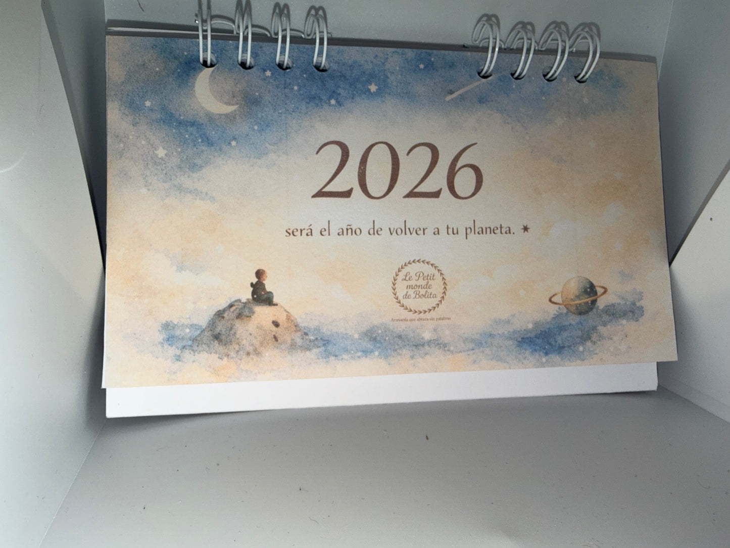 Calendario “este año volverás a tu planeta”