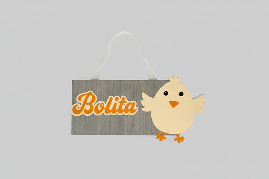 Cartel personalizado nombre bebé | Decoración habitación infantil