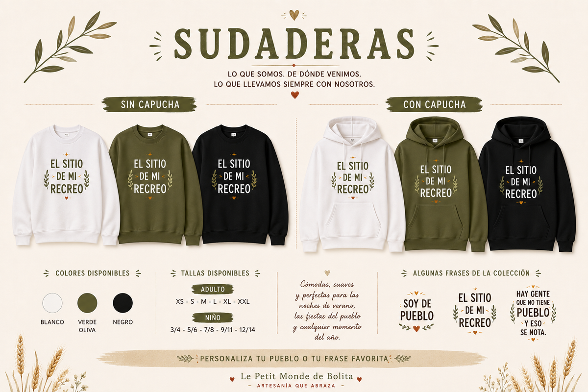 Sudadera sin capcucha Raíces