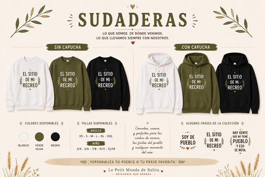 Sudadera con capcucha Raíces