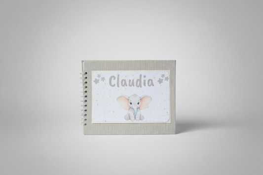 Album pequeño universo tela gris