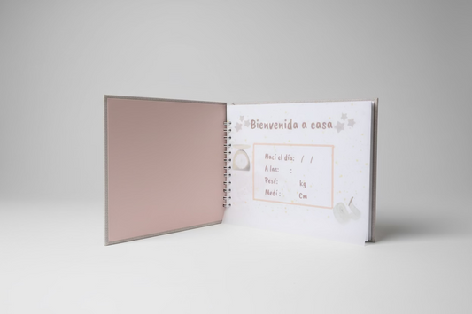 Album pequeño universo tela gris