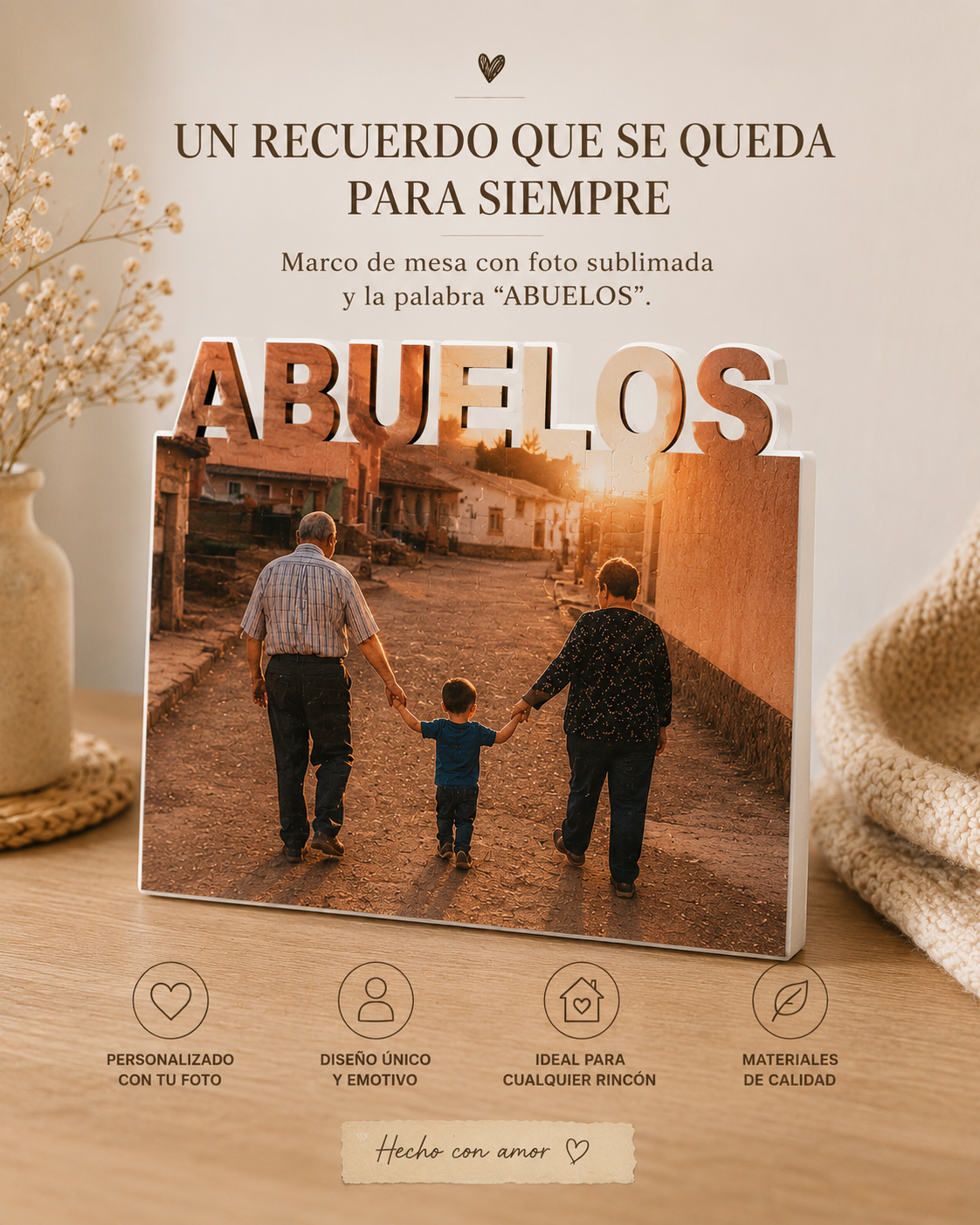 Marcos personalizados para abuelos
