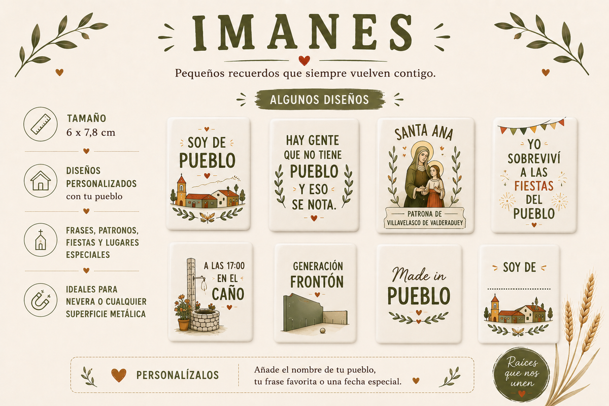 Imanes personalizados Raíces