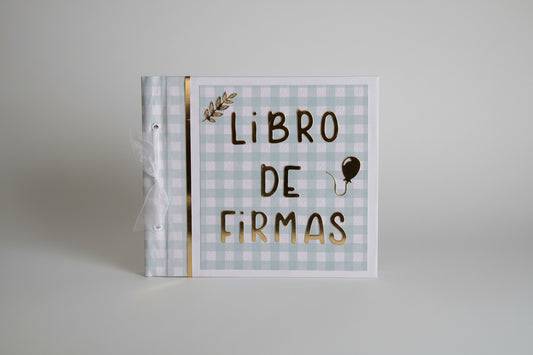 Libro de firmas personalizado con espacio para fotos | Regalo artesanal