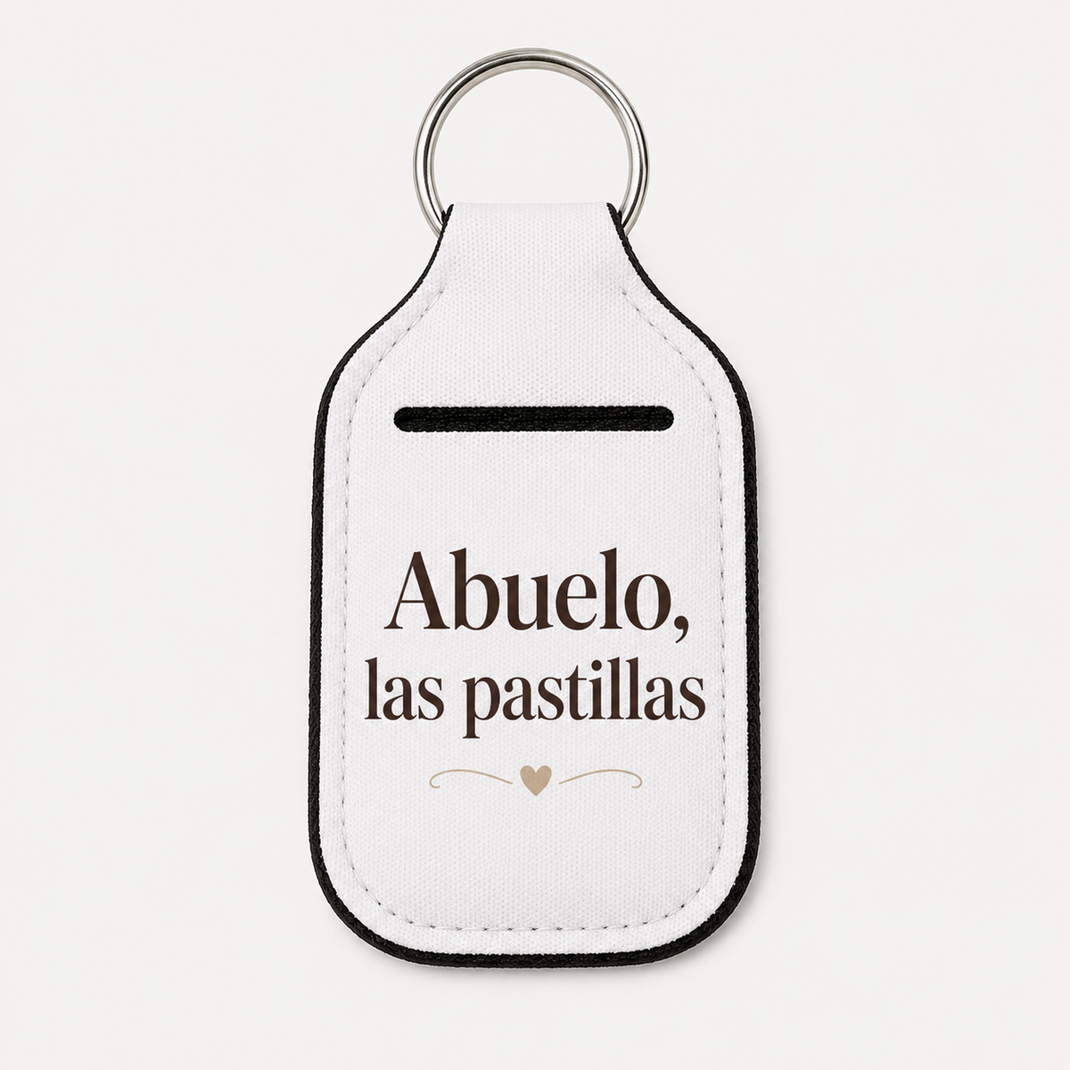 Pastillero llavero personalizado para abuelos