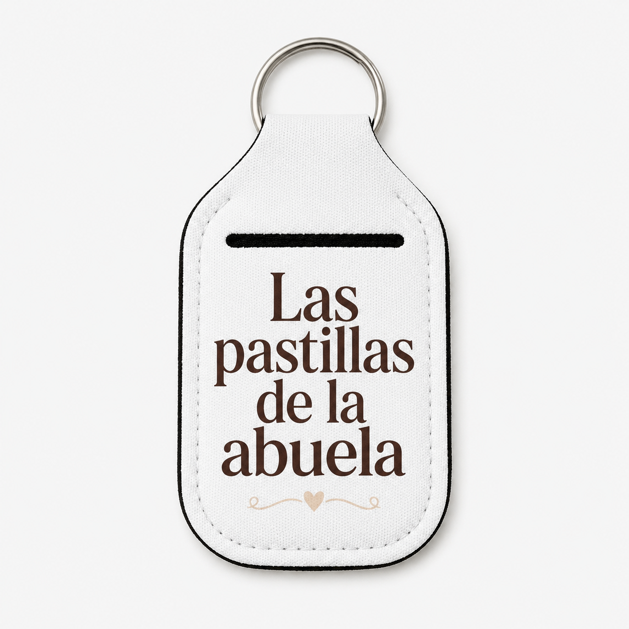 Pastillero llavero personalizado para abuelos