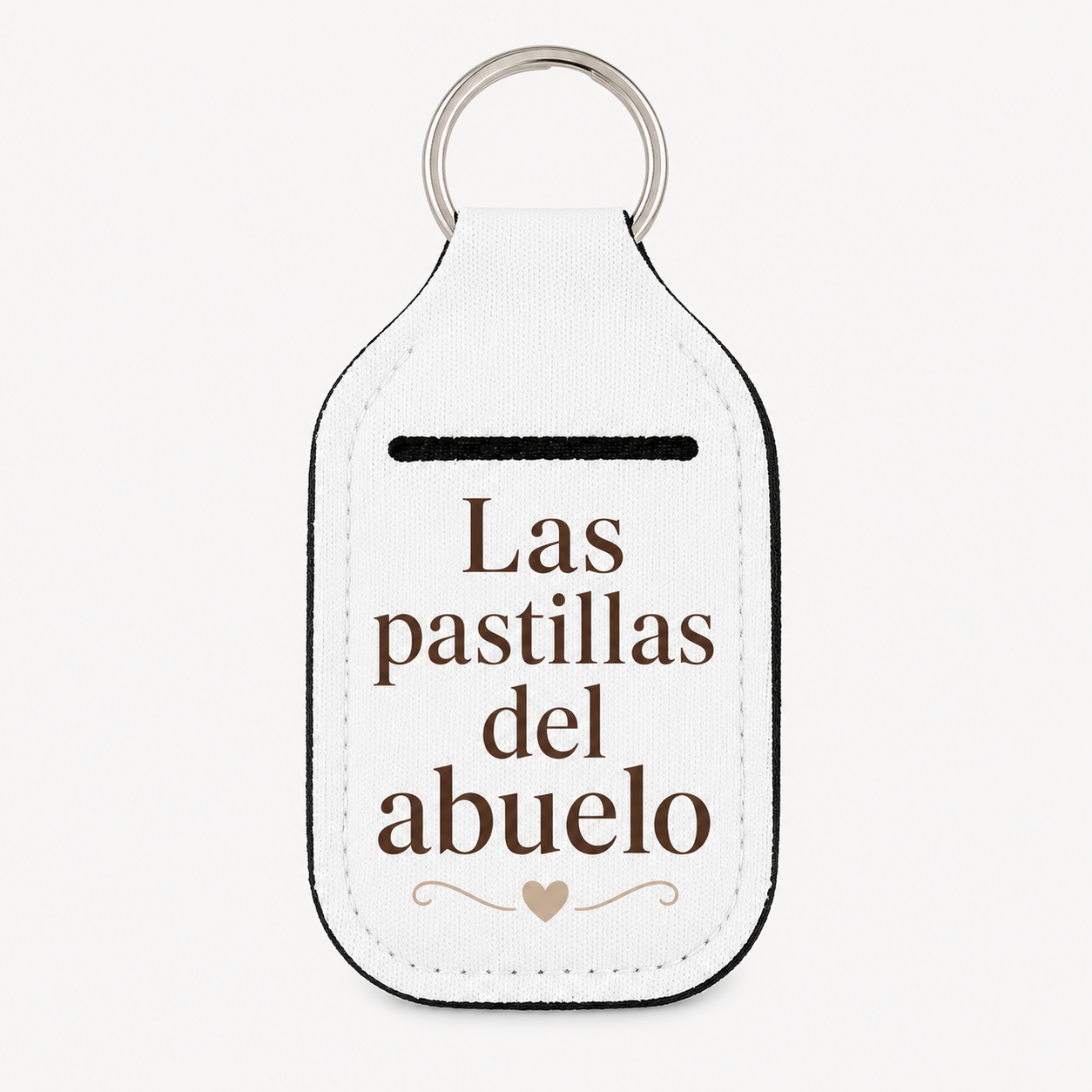 Pastillero llavero personalizado para abuelos