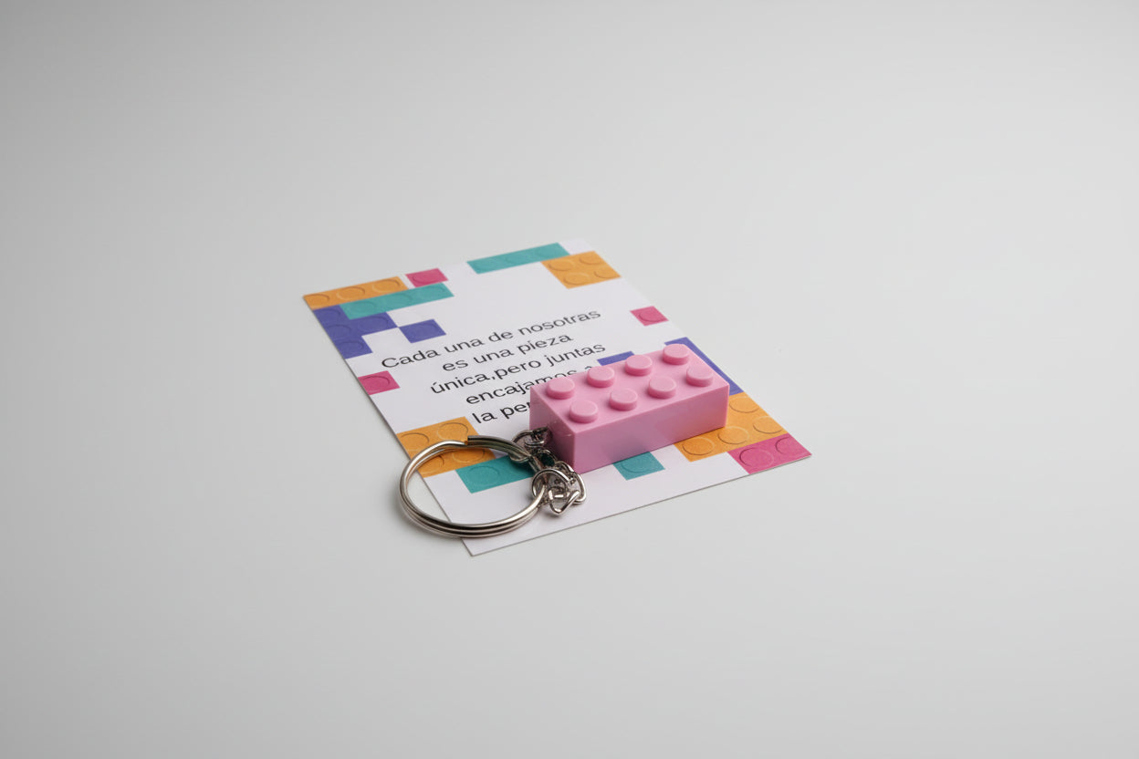 Llavero personalizado “Piezas Únicas” | Detalle artesanal para eventos y equipos
