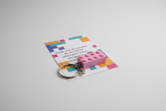 Llavero personalizado “Piezas Únicas” | Detalle artesanal para eventos y equipos