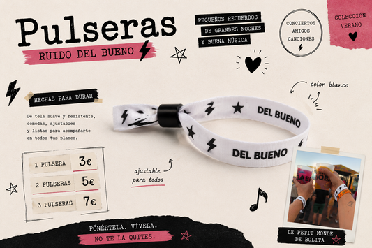 Pulseras para festival o eventos/Ruido del bueno