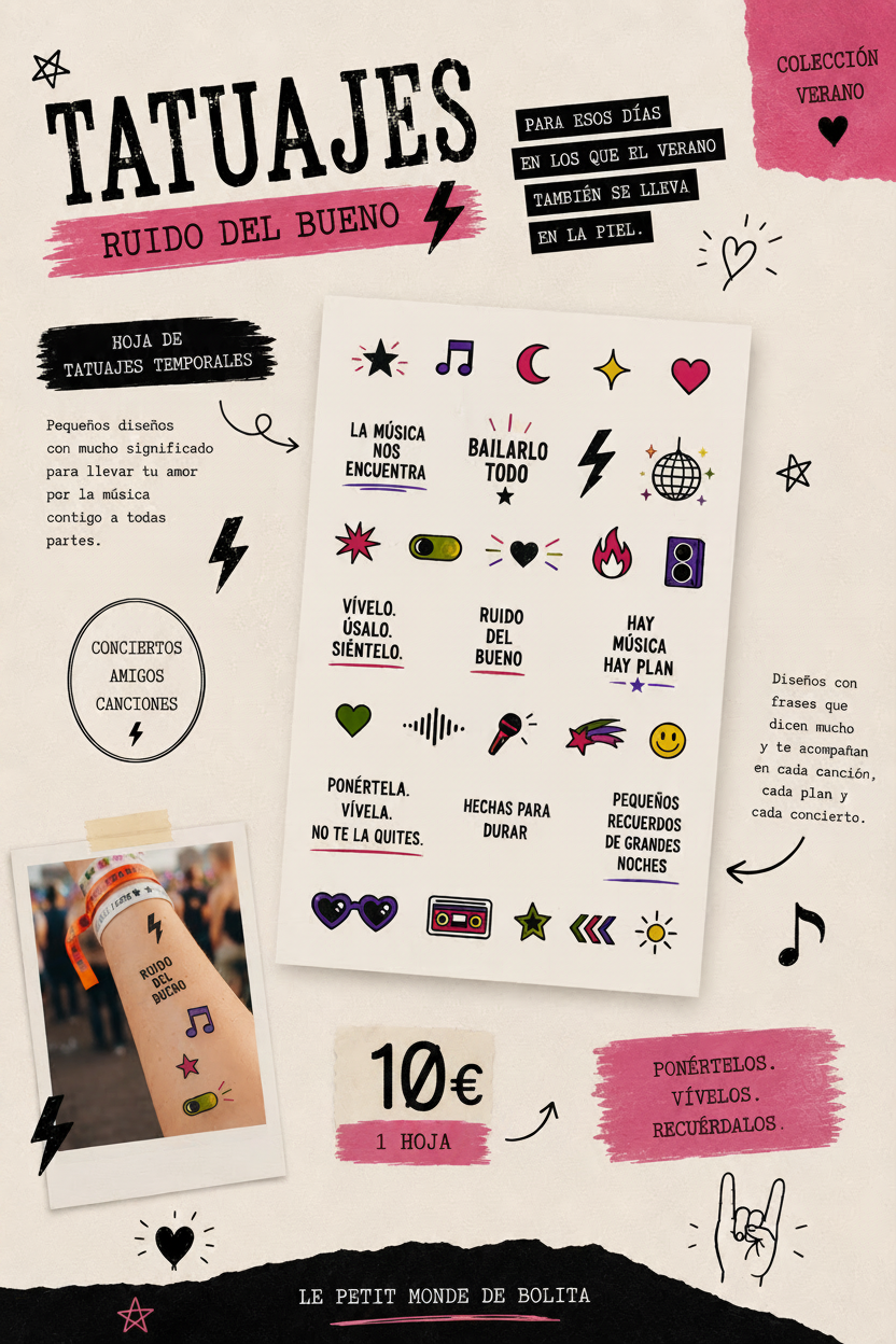 Tatuajes temporales personalizables